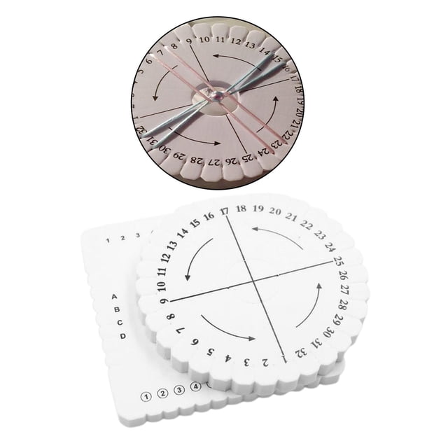 de 2 s , 10 cm / 3,94 pulgadas, licencia de cuadrada forma forma forma macramé, cordón , , telar, de tejer, BLESIY Disco de abalorios Kumihimo