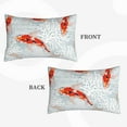 thumbnail image 4 of Bingfone Koi Fish Corals,Spring Summer Standard Size Pillowcase, Long Staple Pure Cotton Envelope Closure Pillow Cover,14"X20", 4 of 9