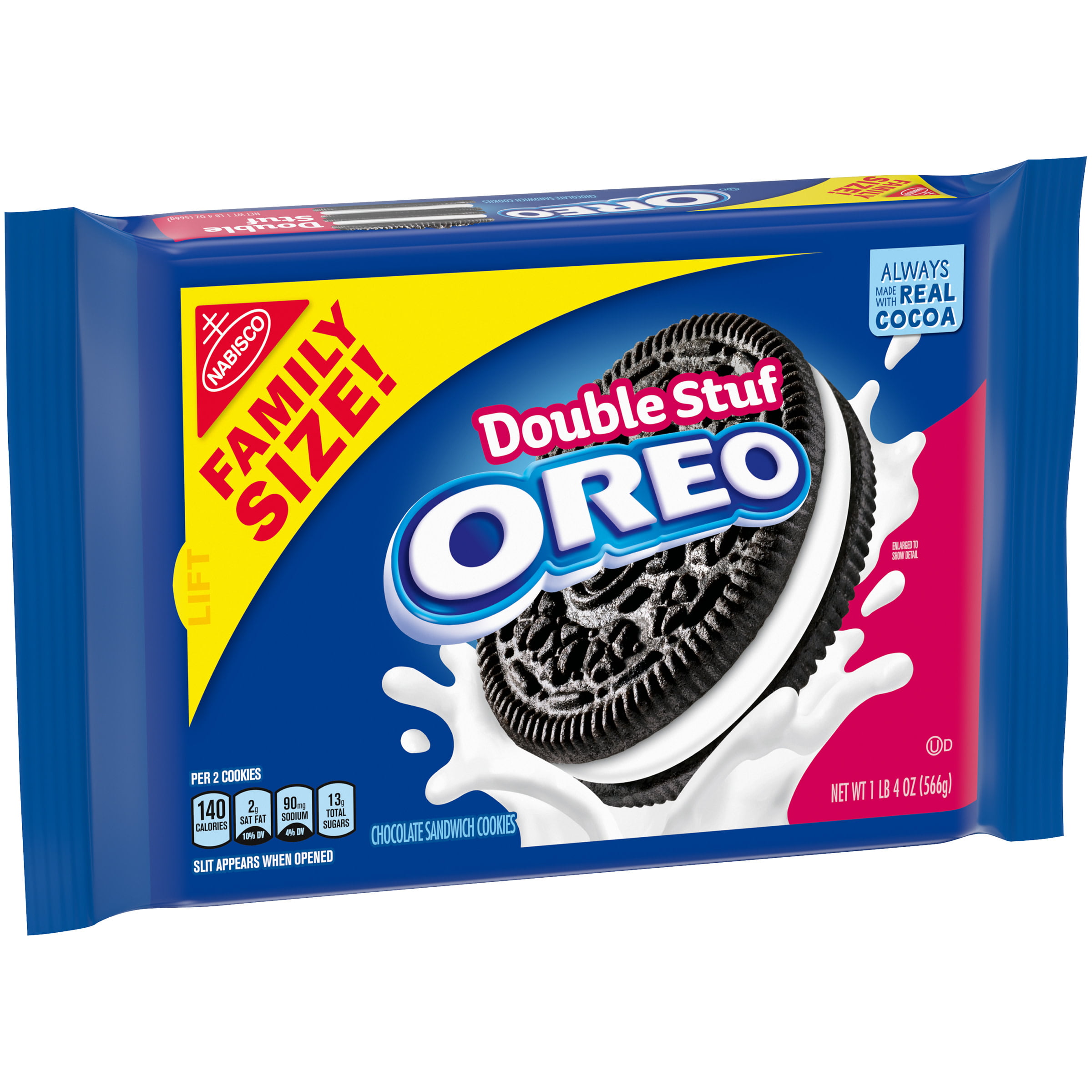 Oreo Double Stuf Chocolate Sandwich Cookies Family Size Oz Walmart Com Walmart Com