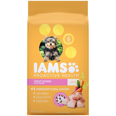 IAMS PROACTIVE HEALTH Small & Toy Breed Smart Puppy Dry Dog Food Chicken, 7 lb. (Best Dry Food For French Bulldog Puppy)