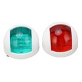 thumbnail image 2 of Paire de Lampes Latérales Rondes Étanches Rouge + Vert LED Avertissement de Navigation 12V, 2 of 7