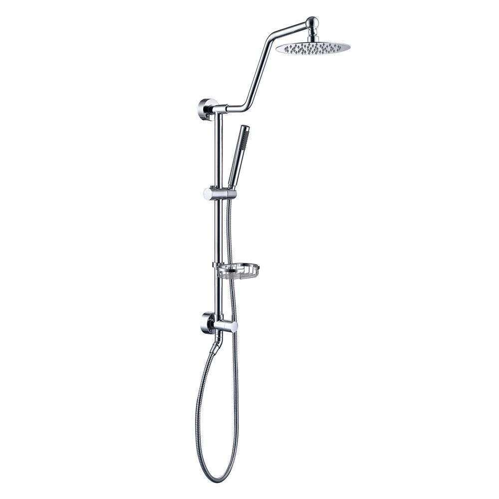 HOMELODY Shower Systems with Rain Shower and Handheld, 8" Stainless