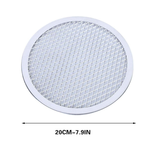 CEHVOM Assiette à Pizza en Aluminium en Maille, Assiette à Pizza en Maille Épaissie, Outil en Maille pour Gril, Cuisson, Cercle de Pizza, Liquidation