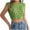 Green, variant on TSADFHJI White Tank Tops Women Plus Size Women's Round Neck Sleeveless Knitted Slim Fit Casual Open Navel Vest L White