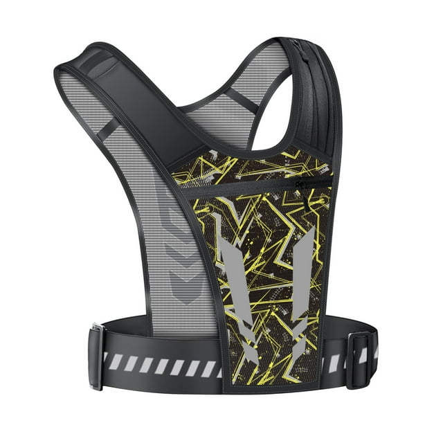 Gilet de Course avec Poche pour Téléphone, Léger, Ajustable, Réfléchissant, Gilet de Jogging