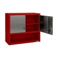 thumbnail image 6 of Seville Classics UltraHD® Double Door Lockable Wall Cabinet with Open Shelf, 36" W x 12" D x 30" H, Red, 6 of 7