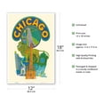 thumbnail image 2 of Chicago - Vintage Travel Poster by David Klein c.1955 - Master Art Print (Unframed) 12in x 18in, 2 of 4