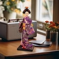 thumbnail image 3 of Muñeca kimono de geisha japonesa asiática coleccionable, artesanía tradicional de 9 pulgadas para oficina Estilo E, 3 of 8