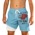 thumbnail image 4 of FINALGANG Boys Kids Two In One Athletic Shorts Drawstring Waist Vintage American Flag We The People 250 Year Print Swim Trunks For Workout Casual Wear Soft Swimwear, 4 of 4