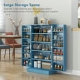 HOMCOM Kitchen Pantry Storage Cabinet with 5-tier Shelving, 12 Spice ...