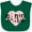 Green, variant on Inktastic Paris Pink Heart Eiffel Tower with Flowers Boys or Girls Baby Bib