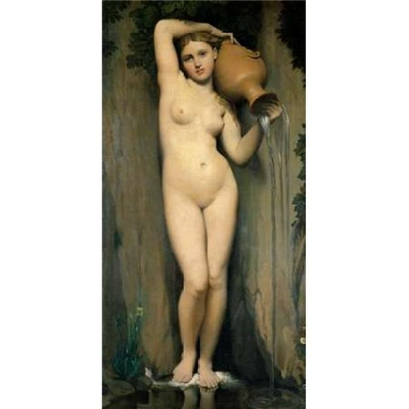 Selected Artworks PDX2JI1589SMALL La Source Poster Print by Jean-Auguste-Dominique Ingres&#44; 10 x 20 - Small