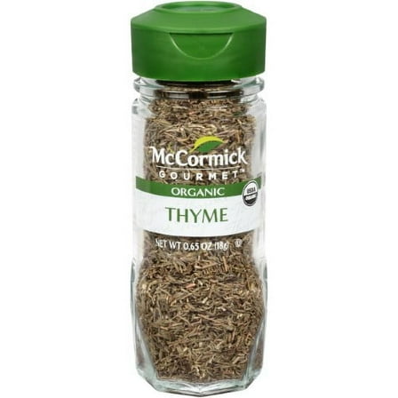 McCormick Gourmet Organic Thyme Leaves 0.65 oz (Pack of 4)