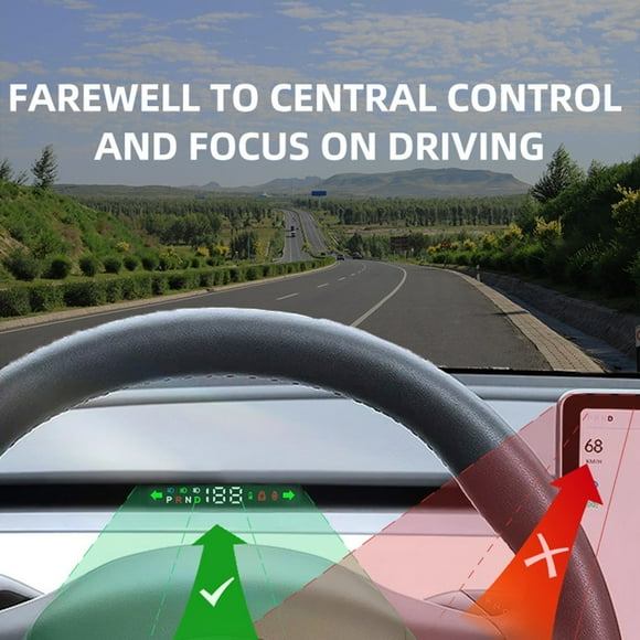 Digital Car Dashboard Head-Up Display Hud Assisted Driving For Tesla Model 3/Y Mingyiq