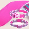 thumbnail image 6 of CHBORLESS 2 Pack Reflective Dog Collar Adjustable Nylon Pet Puppy Collar with Neoprene Padded,Pink Red,M, 6 of 7