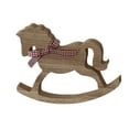 thumbnail image 4 of Rocking Horse Statue Sculpture Wooden with Vivid Details for Home Living Room and Office Desktop Decor, 4 of 9