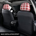 thumbnail image 3 of Kdxio Plaid Heart Pattern Print 2 Piece Car Head Rest Covers Set Auto Front/Rear Seats Headrest Cover Universal Fit Most Cars,Sedan, SUV, 3 of 9