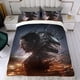 thumbnail image 4 of Venom Conjunto de sábanas temático, trío de piezas, cómodo y amigable con la piel, diseño único, regalo de decoración para el hogar para familiares, amigos y fans,173cm *218cm, 4 of 6