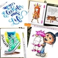 thumbnail image 4 of Rotuladores artísticos de doble punta para acuarela, delineador fino de 12/48/72/100 colores, pincel, suministros escolares, papelería, 04350, 4 of 4