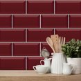 thumbnail image 2 of Sumhomie 9/45/90Pcs Tiles PVC Wall Sticker Kit Waterproof Furniture Decal Kitchen Wall Decor, 2 of 4