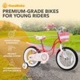 thumbnail image 2 of RoyalBaby Princess Girl Bicycle 16" with Training Wheels & Kickstand, Swan/Red, 2 of 12