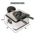 thumbnail image 7 of Kenmore Deep Fryer & 3 Frying Baskets 1700W 4L (17 Cup) Lid With View Window Professional Style Electric Oil Fryer Adjustable Temperature & Timer Stainless Steel, 7 of 7