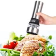 thumbnail image 4 of Stainless Steel Portable Electric Pepper Mill Salt Spices Ceramic Grinder Kitchen Seasoning Grinding Tools, 4 of 8