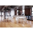thumbnail image 2 of KFI Dailey 42in Square Dining Set - White Table - Black Sled Chairs, 2 of 2