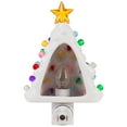 thumbnail image 5 of Northlight Retro Tree Ceramic Christmas Night Light - 7" - White, 5 of 9