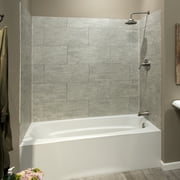 Palisade 23.2in x 11.1in Vinyl Wall Tile Shower Kit in Wind Gust
