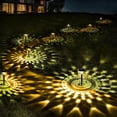 thumbnail image 2 of Paquete de 8 Luces Solares Impermeables para Exteriores, Luces Solares de Carga Más Rápida para Exteriores con Luz Cálida con de Mandala Vibrante, 2 of 5