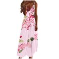 thumbnail image 2 of Drppepioner Robes Femmes Été Robes Décontractées Sans Manches Imprimé Floral Tournesol Rose 8(L), 2 of 5
