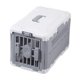 thumbnail image 2 of Transportín para mascotas plegable con ventilación lateral , suministros para mascotas, jaula portátil para perros, estuche de para gatos, Gris blanco, 2 of 9