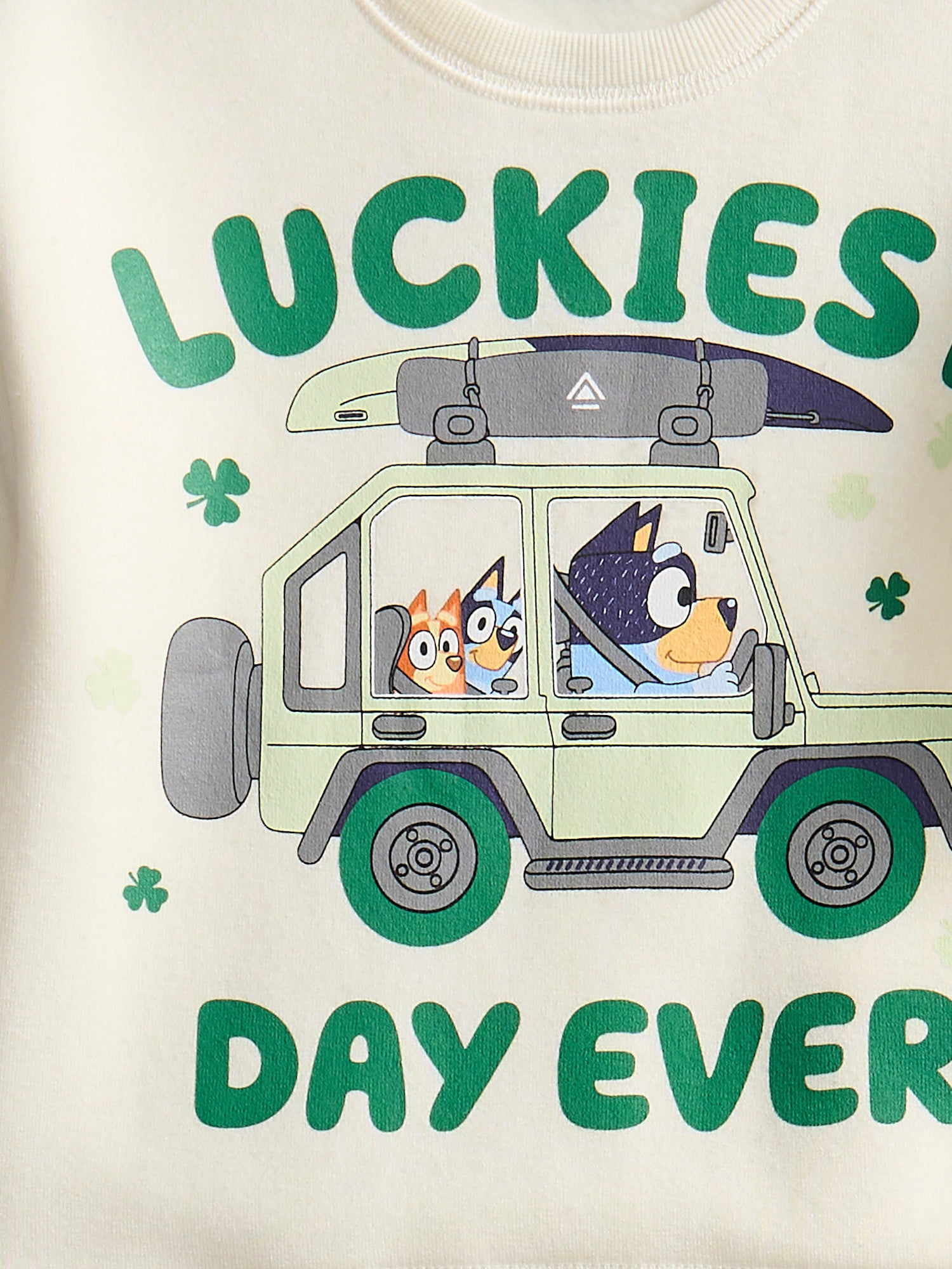 St. Patrick’s Day Bluey Unisex Toddler Graphic Sweatshirt and Jogger Pants Set, 2-Piece, Sizes 12M-5T