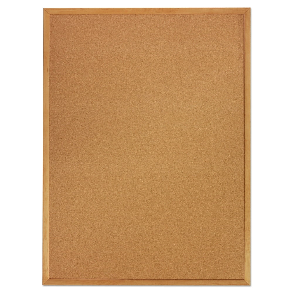 Quartet Classic Cork Bulletin Board 36 x 24 Oak Finish Frame - Cork Boards