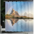 thumbnail image 4 of Ambesonne Colorful Shower Curtain, Rainbow over Mountain, 69"Wx70"L, Multicolor, 4 of 5