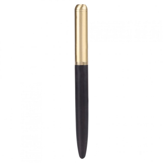 Pluma estilográfica de madera de alta calidad, papelería de madera, suministros de oficina comercial, 0,7mm (madera negra)