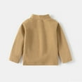 thumbnail image 4 of Generic Boys Fall Winter Solid Color High Neck Long Sleeve Thickened Bottoming Shirt T-Shirt Tops for Toddler Girls Comfortable for Holiday Christmas Party（12-18 Months Beige）, 4 of 4