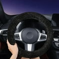 thumbnail image 6 of Kchsji Star Steering Wheel Cover Plush Warm Thickened Non-Slip Grip Winter Comfort Universal 15" Fit Interior Decors Personalized Upgrade for SUV Sedan Truck Daily Driving Commute Holiday Gifts, 6 of 6