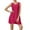 Hot Pink, variant on Womens Orange Knit Shift Dress Sleeveless Design Soft Fabric Relaxed Silhouette for Daily Leisure Black XXL