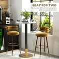 thumbnail image 4 of HOMCOM Round Bar Table for 2 People, High Pub Table with Faux-marbled Top, 4 of 10
