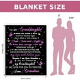 thumbnail image 5 of Granddaughter Gifts From Grandma, Gifts For Granddaughter, Graduation Gifts For Granddaughter, Granddaughter Graduation Gifts 2024,Granddaughter Gifts For Graduation Christmas Birthday Blanket 50"X60", 5 of 6