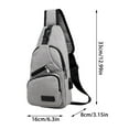 thumbnail image 2 of Bolso minimalista para el pecho para hombre, bolso bandolera europeo y moderno, 2 of 4