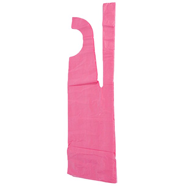EeaseMX Delantales desechables de PE grueso, sin mangas, resistentes al aceite, para cocina y restaurante (rosa), 100 unidades