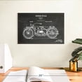 thumbnail image 3 of Elephant Stock Vintage Motorcycle Bw Patent Wall Art - Horizontal Canvas Wall Art - Living Room Wall Decor - Transportation Canvas - Gray And White Decor - 12" x 8", 3 of 8