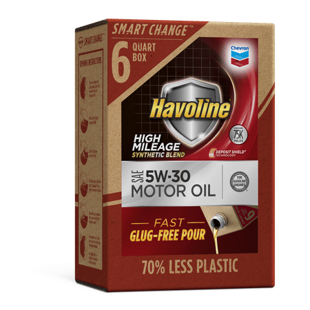 Havoline SMART CHANGE® High Mileage SB Motor Oil 5W-30, (Best Oil To Use In High Mileage Truck)