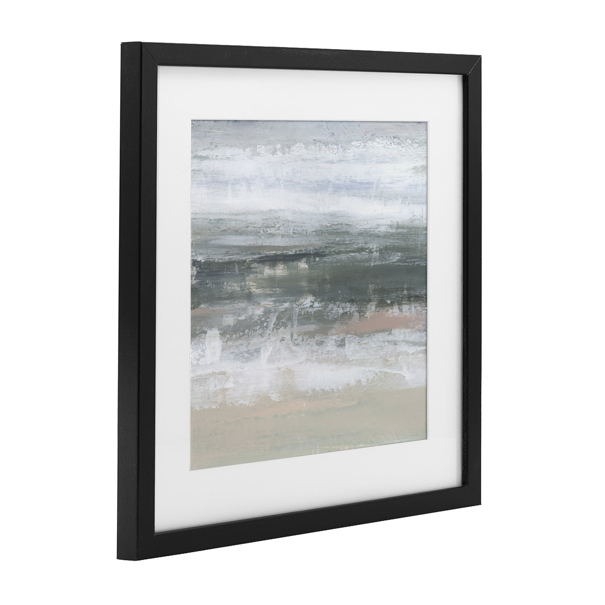 Stupell Industries Subdued Pastel Tides Black Framed Print Under Glass, design by Ethan Harper