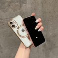 thumbnail image 4 of for iPhone 12 Mini Case Magnetic Clear with Camera Lens Protector Full Protection MagSafe Electroplated Luxury Silicone Shockproof Protective Case Cover 5.4 Inch - Gold, 4 of 6
