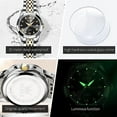 thumbnail image 4 of OLEVS Watches for Women Luxury Casual Dress Analog Quartz Digital Date Two Tone Gold Plated Stainless Steel Waterproof Luminous Female Wrist Watch Reloj para Mujer, 4 of 10