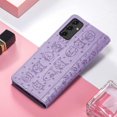 thumbnail image 5 of for Samsung Galaxy A14 5G Case PU Leather Flip Wallet, Cat Dog Cartoon Cute Style with ID Card Holder Phone Cover Case for Samsung Galaxy A14 5G MG Purple, 5 of 5